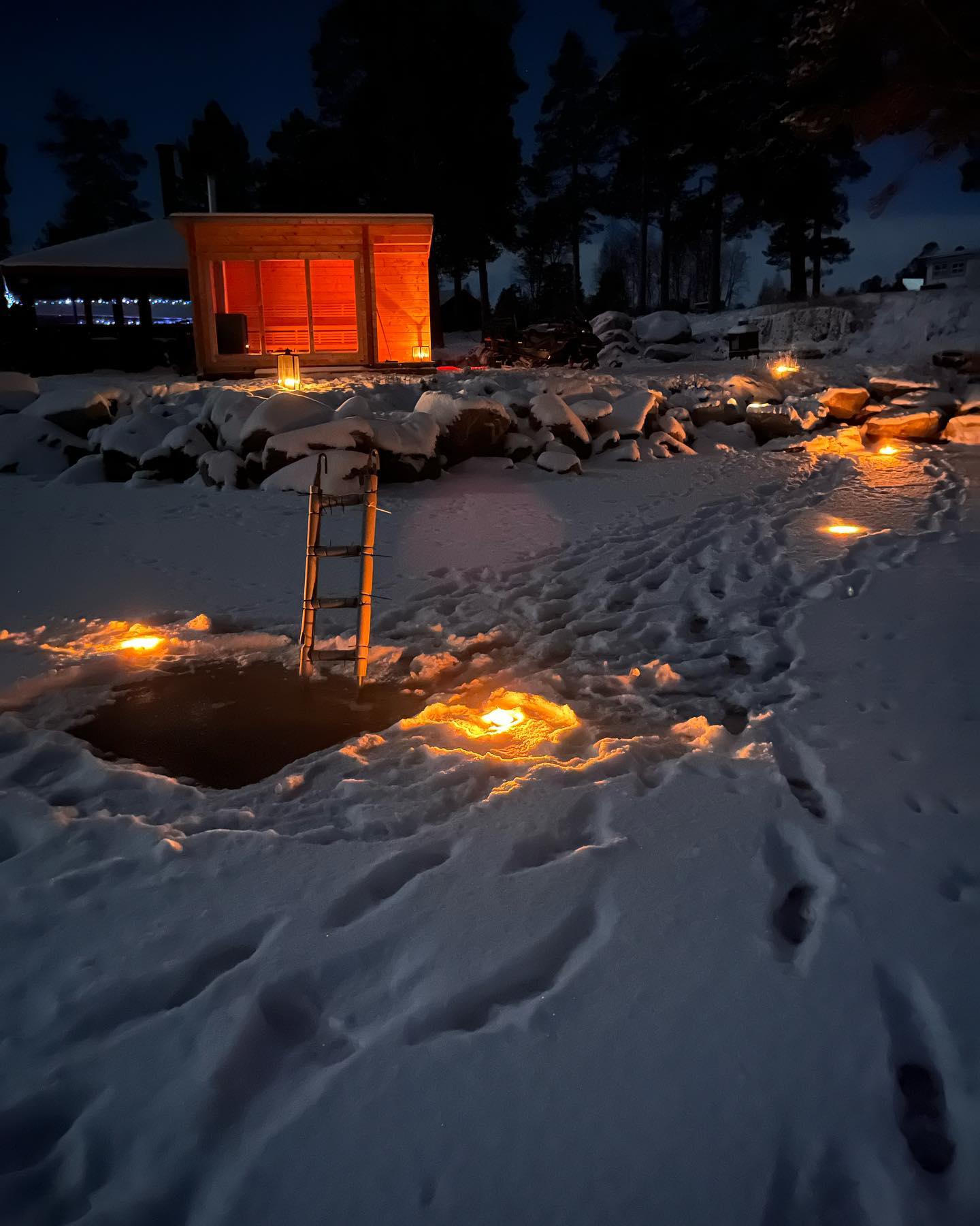 sauna vinter