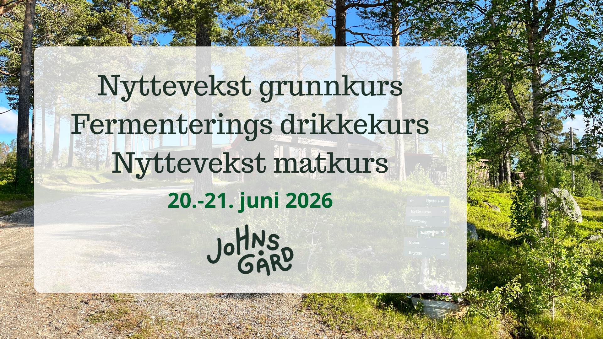 nyttevekstkurs johnsgård engerdal